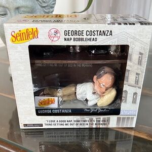 George Costanza Nap Bobblehead - White